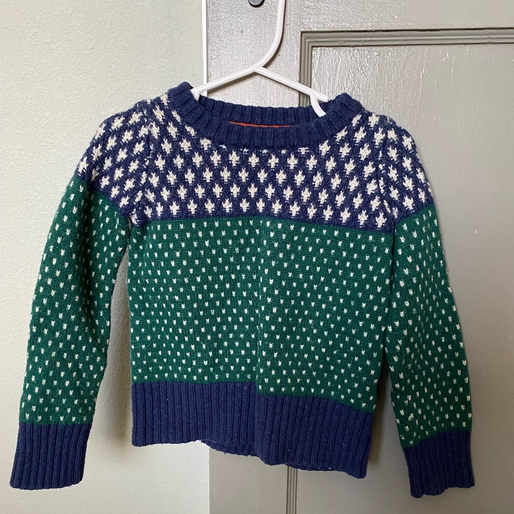 Mini Boden fair isle sweater